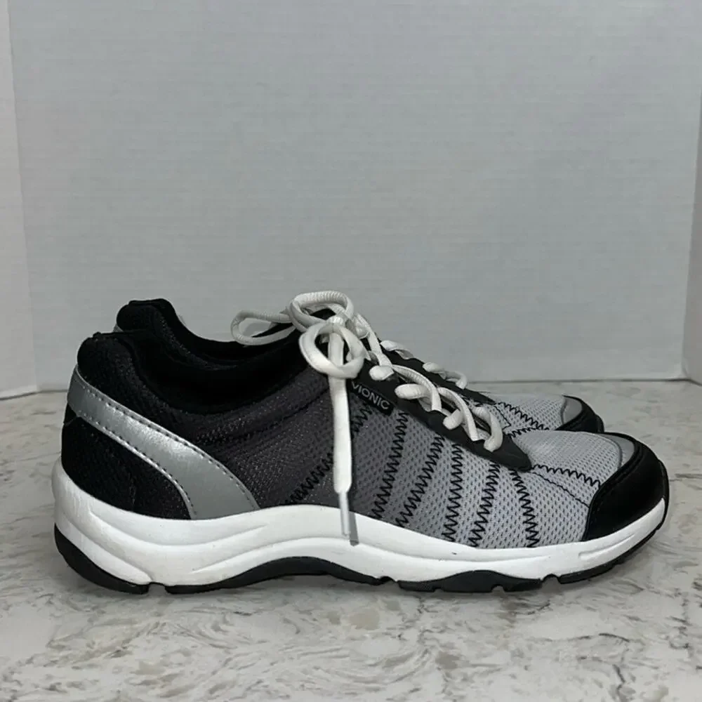 VIONIC Alliance Walking Orthopedic Shoe Black/White